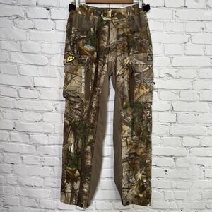 Scent Blocker Camo Cargo Pants M Protec HD System Layer 3 Hunting Wind Blocker